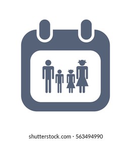 Calendar Icon Vector flat design style