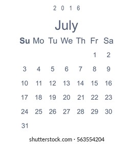 Calendar Icon Vector flat design style