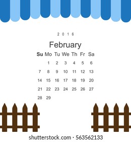Calendar Icon Vector flat design style