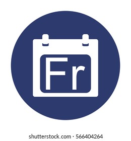 Calendar Icon Vector flat design style