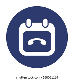 Calendar Icon Vector flat design style