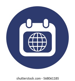 Calendar Icon Vector flat design style