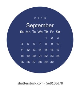Calendar Icon Vector flat design style