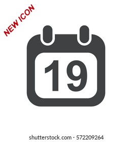 Calendar Icon Vector flat design style
