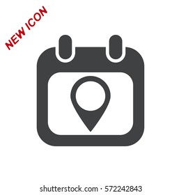 Calendar Icon Vector flat design style