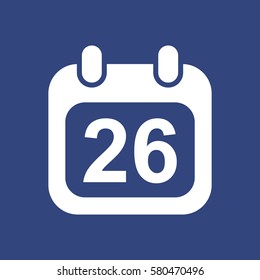 Calendar Icon Vector flat design style