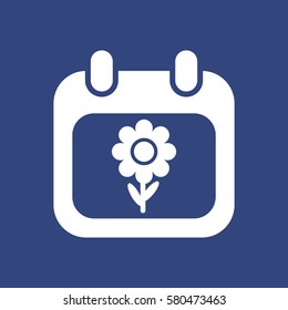 Calendar Icon Vector flat design style