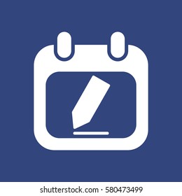 Calendar Icon Vector flat design style