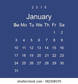 Calendar Icon Vector flat design style