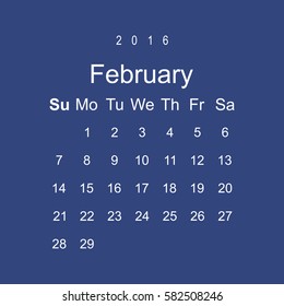 Calendar Icon Vector flat design style