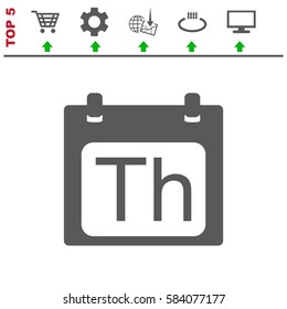 Calendar Icon Vector flat design style