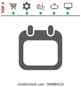 Calendar Icon Vector flat design style