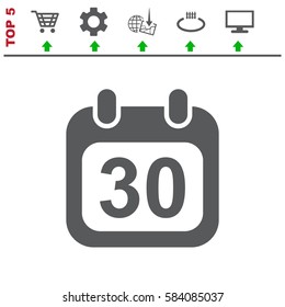 Calendar Icon Vector flat design style
