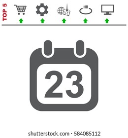 Calendar Icon Vector flat design style