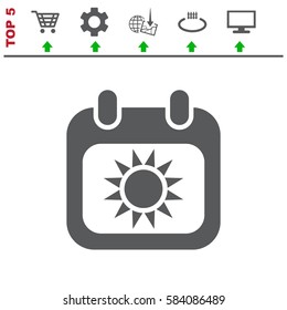 Calendar Icon Vector flat design style