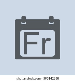 Calendar Icon Vector flat design style