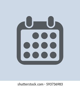 Calendar Icon Vector flat design style