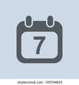 Calendar Icon Vector flat design style