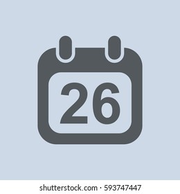 Calendar Icon Vector flat design style
