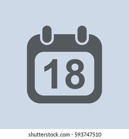 Calendar Icon Vector flat design style
