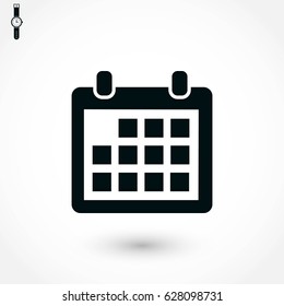calendar icon vector, flat design best vector icon