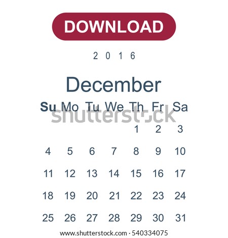 Calendar Icon Vector flat design style