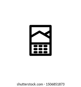 Calendar icon vector. Flat icon illustration
