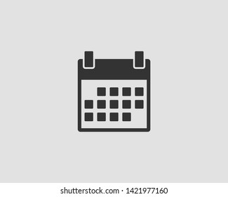 Calendar icon vector flat line design
