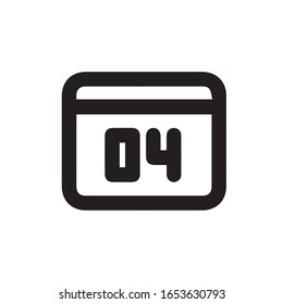 Calendar icon vector flat modern, calendar Icon, calendar Icon