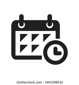 calendar icon vector flat template