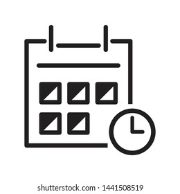 calendar icon vector flat template