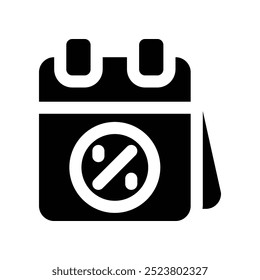 calendar icon. vector glyph icon for your website, mobile, presentation, and logo design.