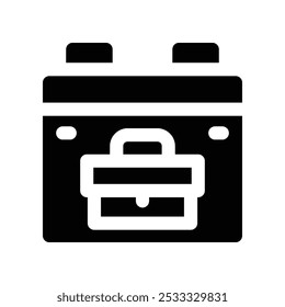 calendar icon. vector glyph icon for your website, mobile, presentation, and logo design.