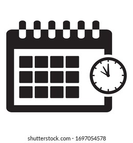 Calendar icon vector graphics design