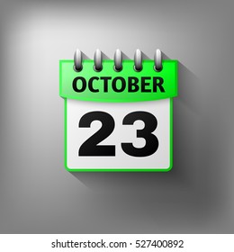 Calendar icon vector green. Isolated on a gray background. Symbol Calendar for your website design, logo, application user interface.