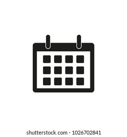 The calendar icon. Vector illustration.