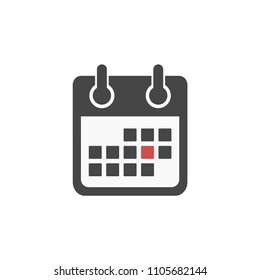 Calendar icon. Vector illustration.