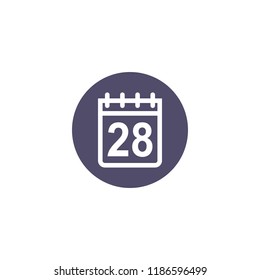calendar icon vector illustration