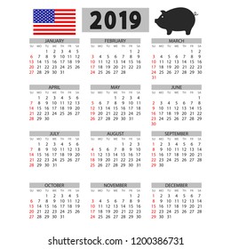 Calendar, icon. Vector illustration