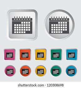 Calendar icon. Vector illustration.