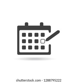 Calendar Icon. Vector icon. Vector illustration