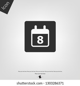 Calendar icon. Vector illustration