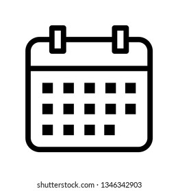 Calendar icon. Vector illustration