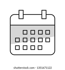 Calendar icon. Vector illustration