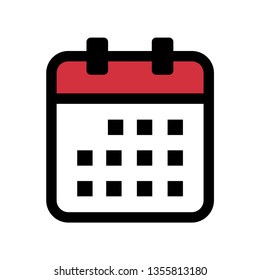 Calendar icon. Vector illustration