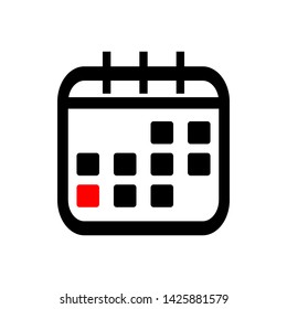 calendar icon vector - illustration vector