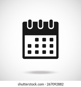 Calendar icon. Vector illustration