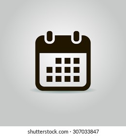 Calendar Icon. Vector illustration.