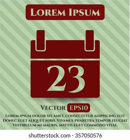 Calendar icon vector illustration