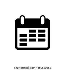 Calendar icon . Vector illustration